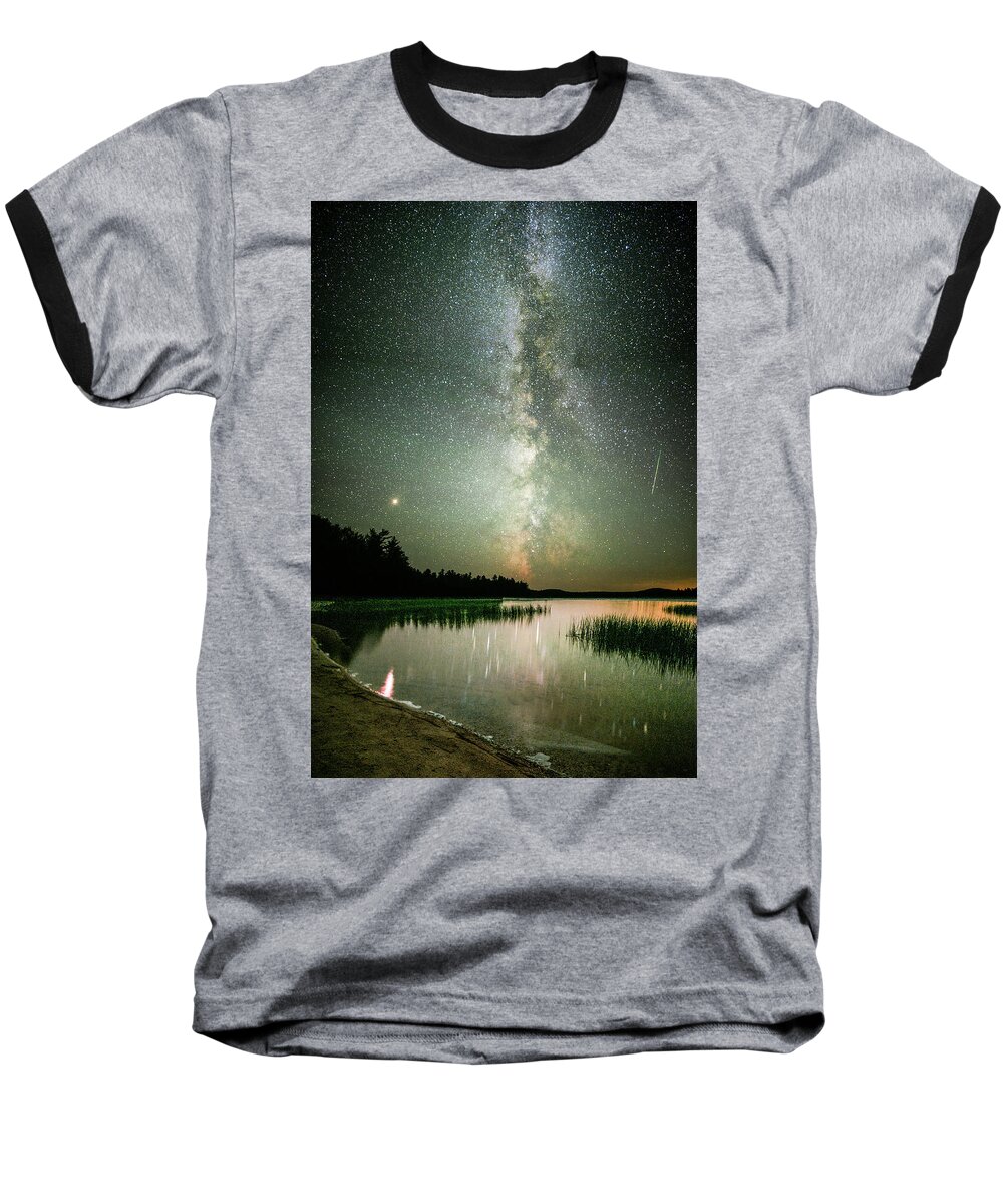 Night Baseball T-Shirt featuring the photograph Mars Over Sabao by Brent L Ander