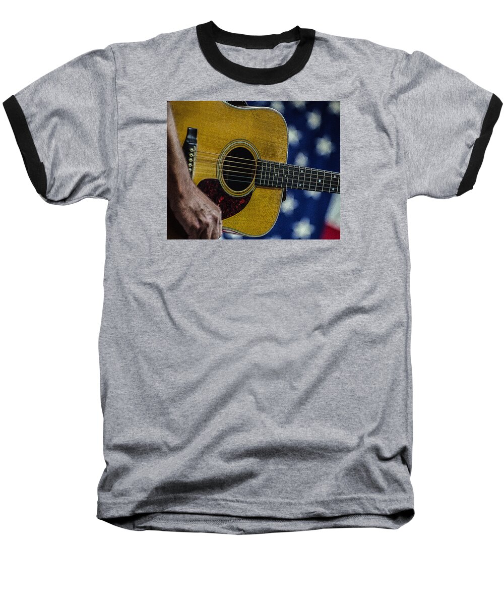 Martin Baseball T-Shirt featuring the photograph Martin Guitar 1 by Jim Mathis