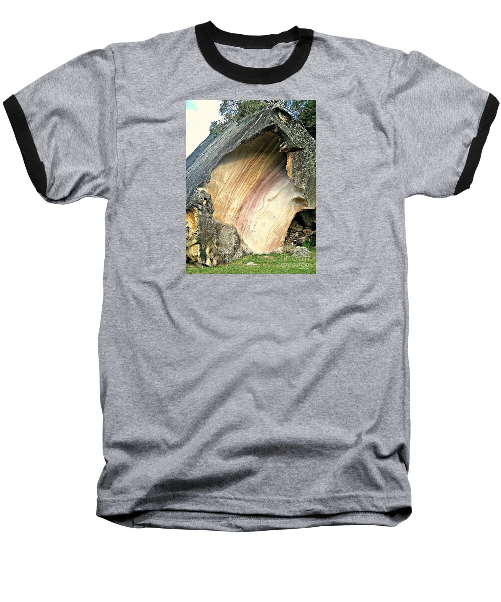 Sandstone Baseball T-Shirt featuring the photograph Massive by Leanne Seymour