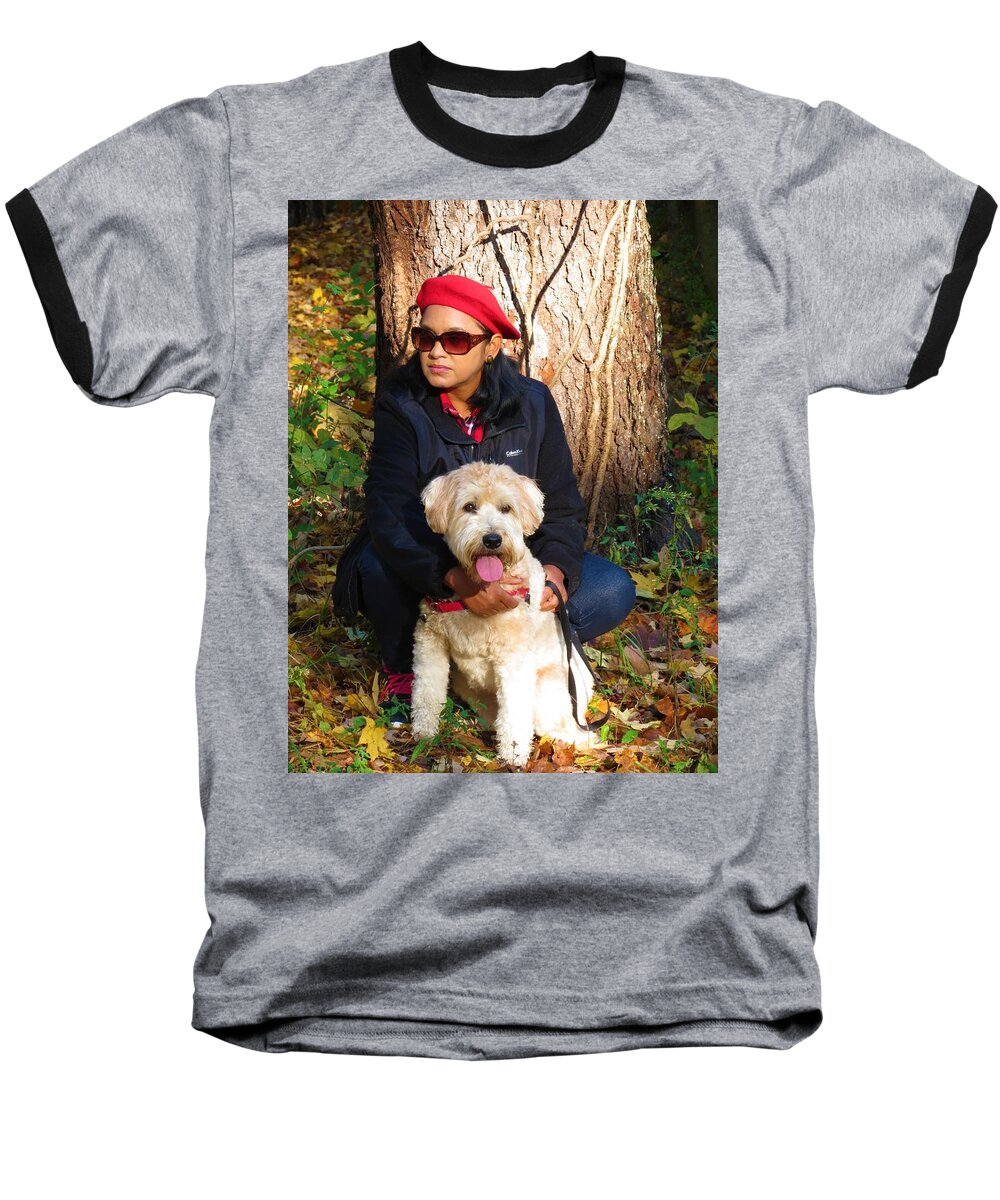 Dogs Baseball T-Shirt featuring the photograph Max baby by Vijay Sharon Govender