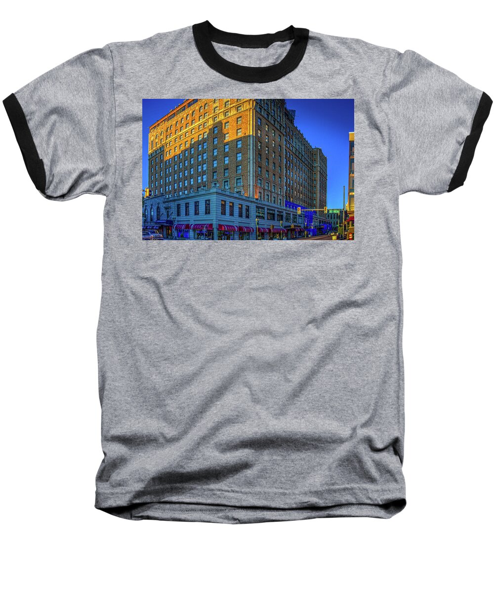 Peabody Hotel Baseball T-Shirt featuring the photograph Memphis Peabody Hotel by Barry Jones