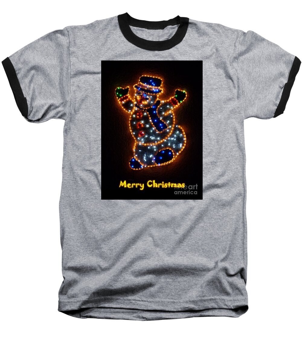 Christmas Baseball T-Shirt featuring the photograph Merry Christmas by Jean Bernard Roussilhe
