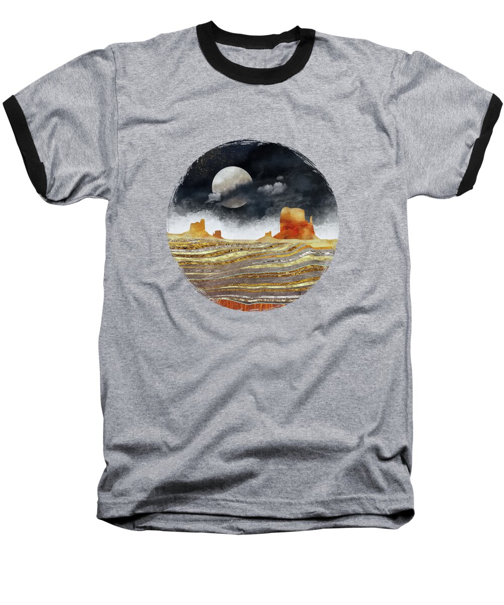 Desert Baseball T-Shirt featuring the digital art Metallic Desert by Spacefrog Designs