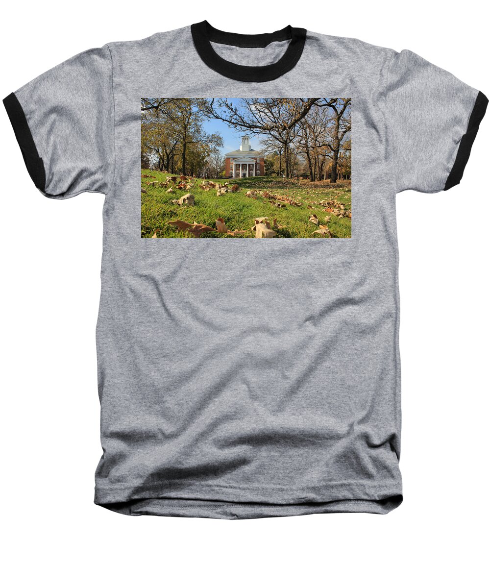 Middle Baseball T-Shirt featuring the photograph Middle College on an Autumn Day by Viviana Nadowski