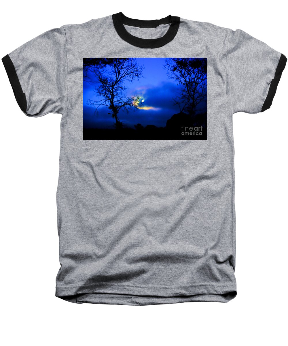Queensland Baseball T-Shirt featuring the photograph Midnight Clouds by Blair Stuart