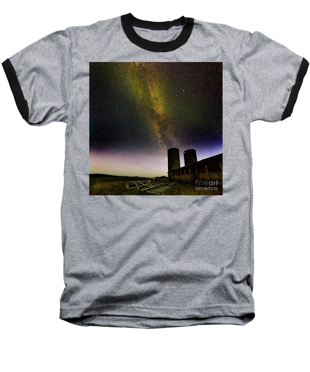 Milky Way Baseball T-Shirt featuring the photograph Milky Way Iceland by Gunnar Orn Arnason