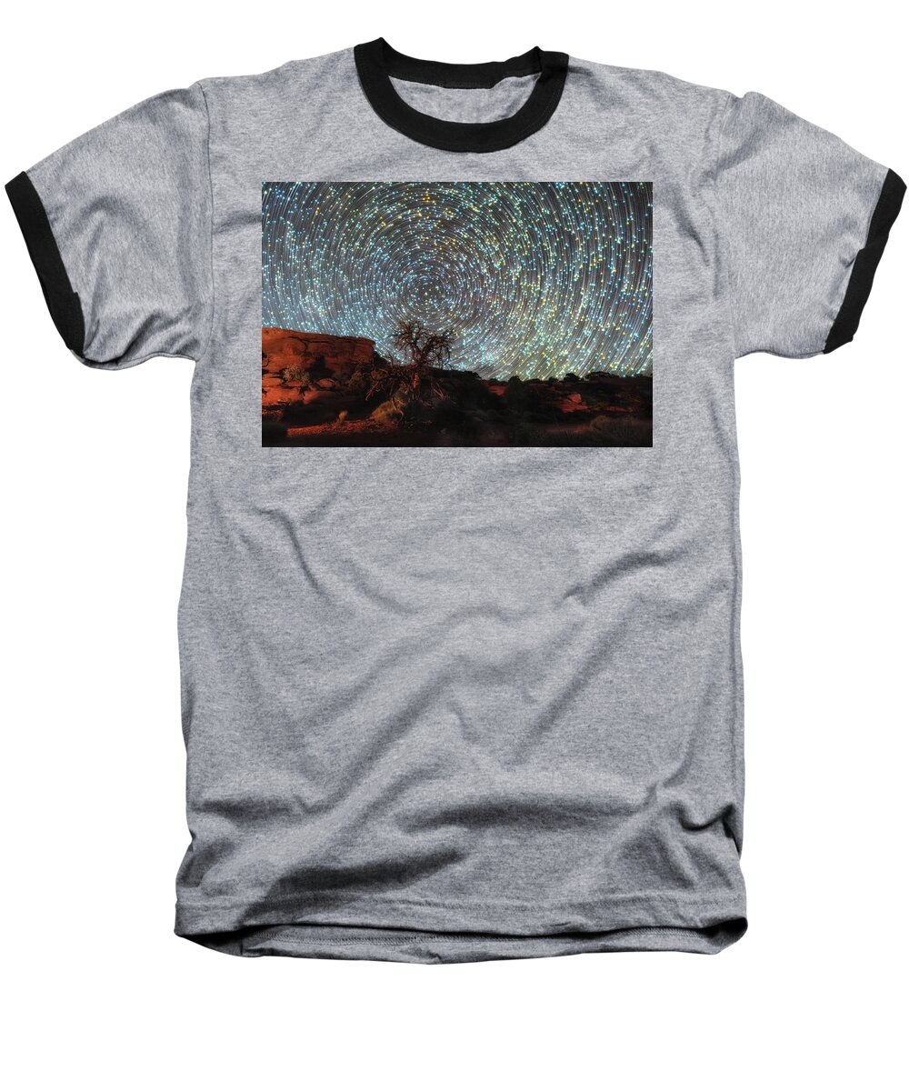Starry Night Baseball T-Shirt featuring the photograph Mind Bending by Russell Pugh