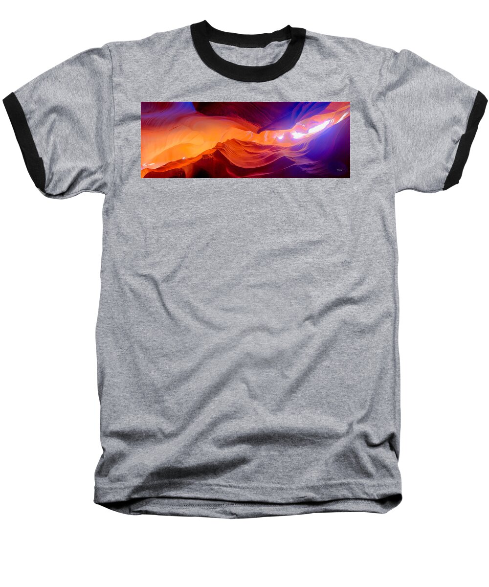 Sky Baseball T-Shirt featuring the photograph Molten Sky by Fred J Lord