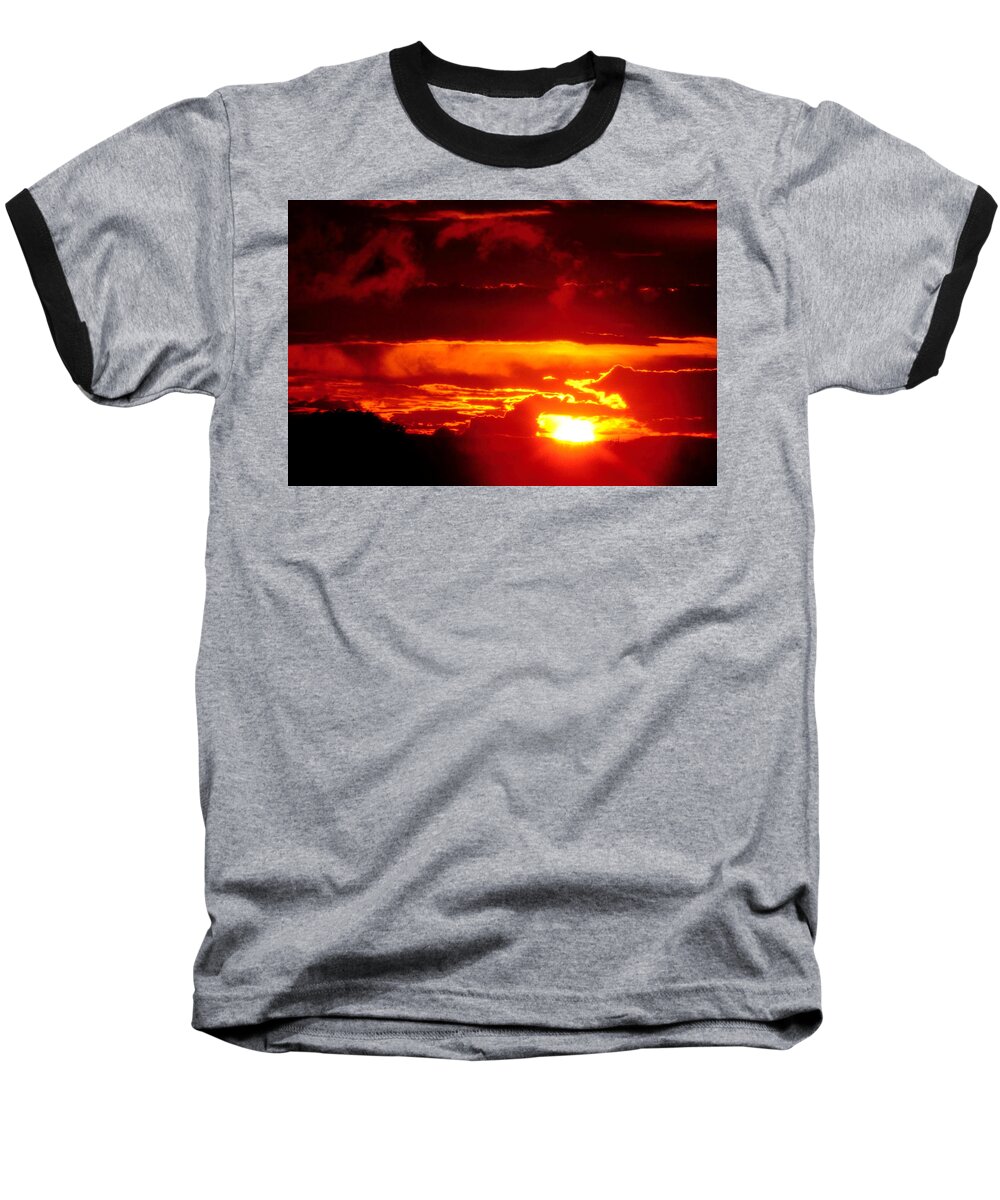 Sunset Baseball T-Shirt featuring the photograph Moment of Majesty by Bruce Patrick Smith