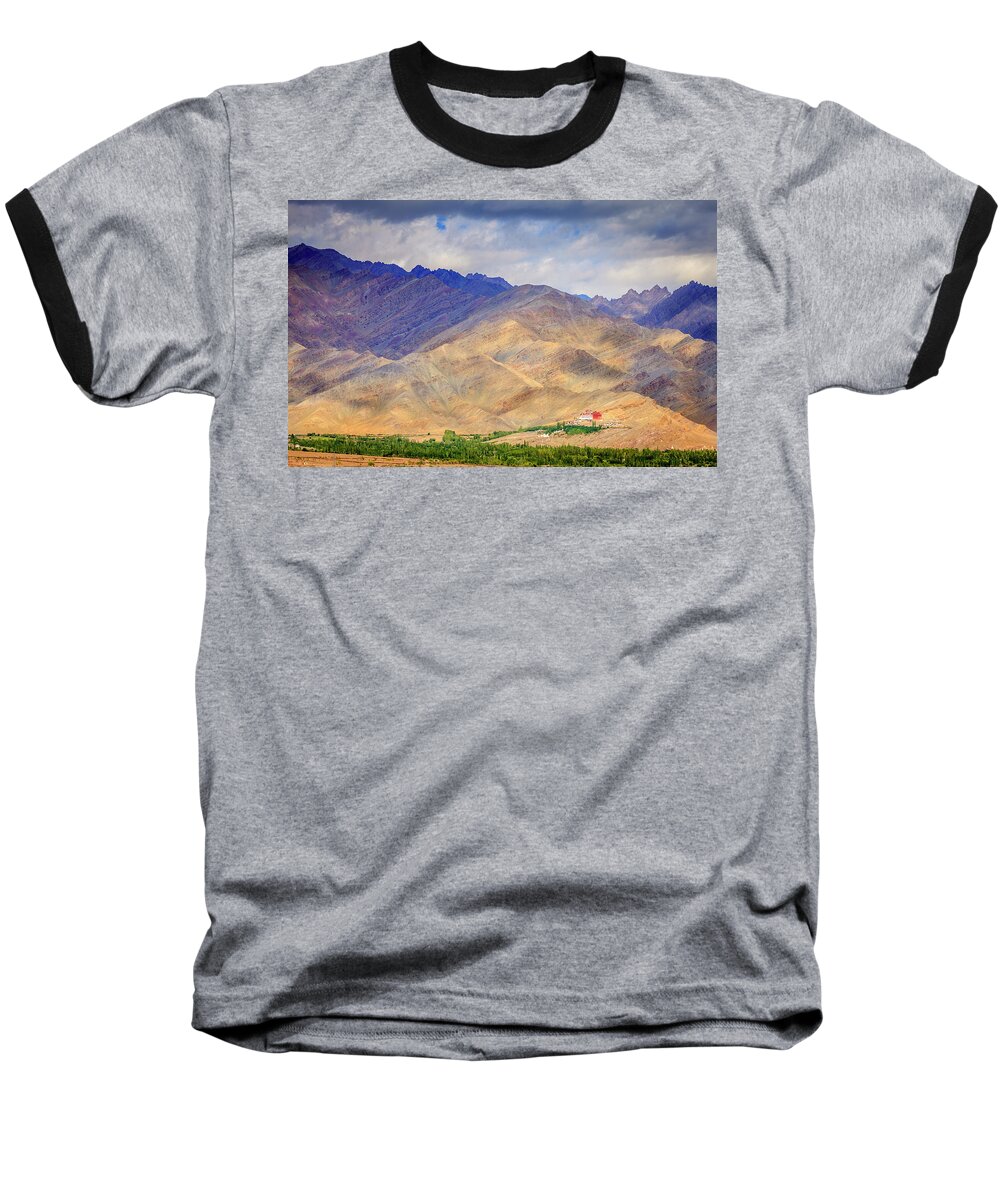 Asia Baseball T-Shirt featuring the photograph Monastery in the mountains by Alexey Stiop