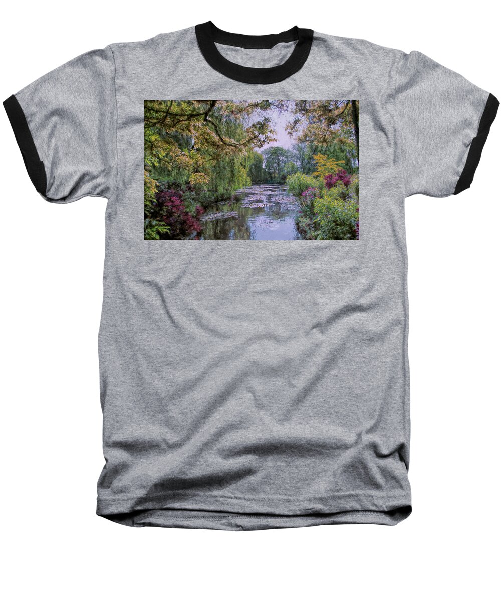 Monet Baseball T-Shirt featuring the photograph Monets Giverny by John Rivera