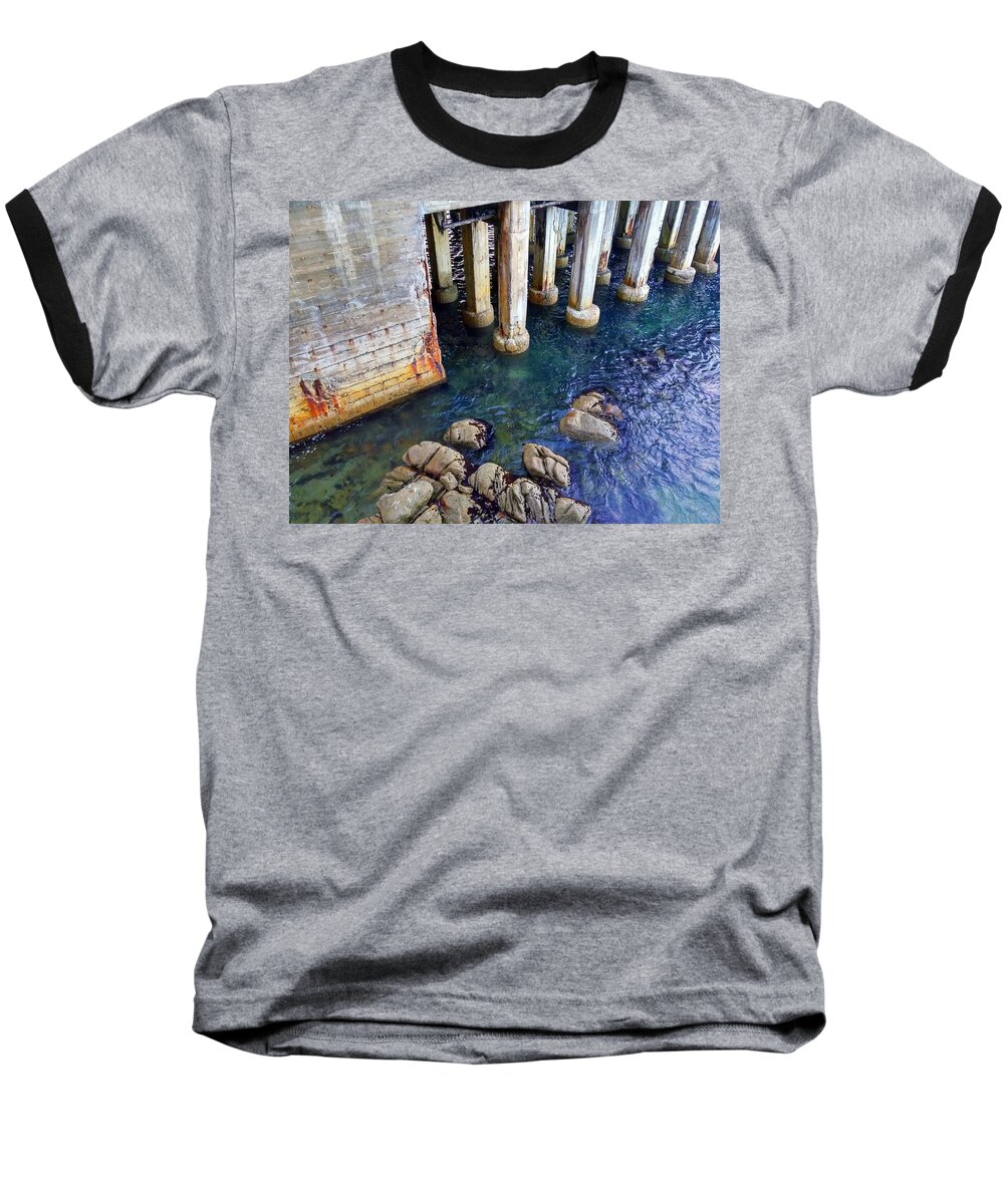 Monterey Baseball T-Shirt featuring the photograph Montery Bay by J R Yates