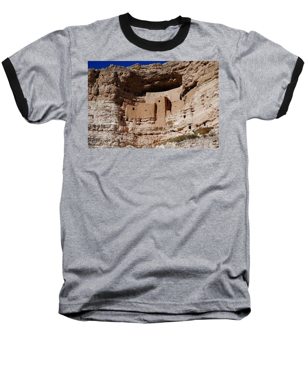 Puebloan Baseball T-Shirt featuring the photograph Montezuma Castle by Tranquil Light Photography