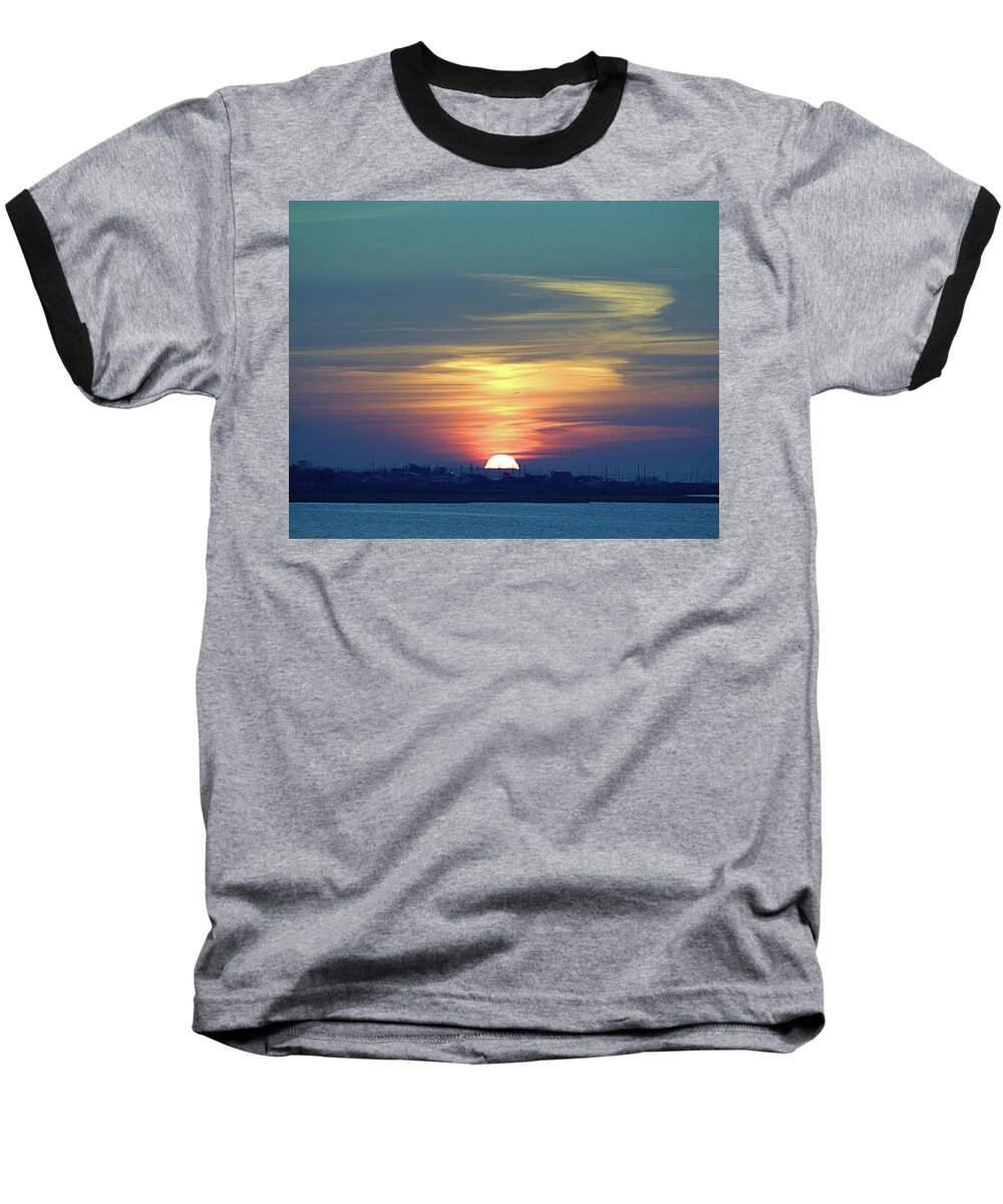 Seas Baseball T-Shirt featuring the photograph Moriches by Newwwman