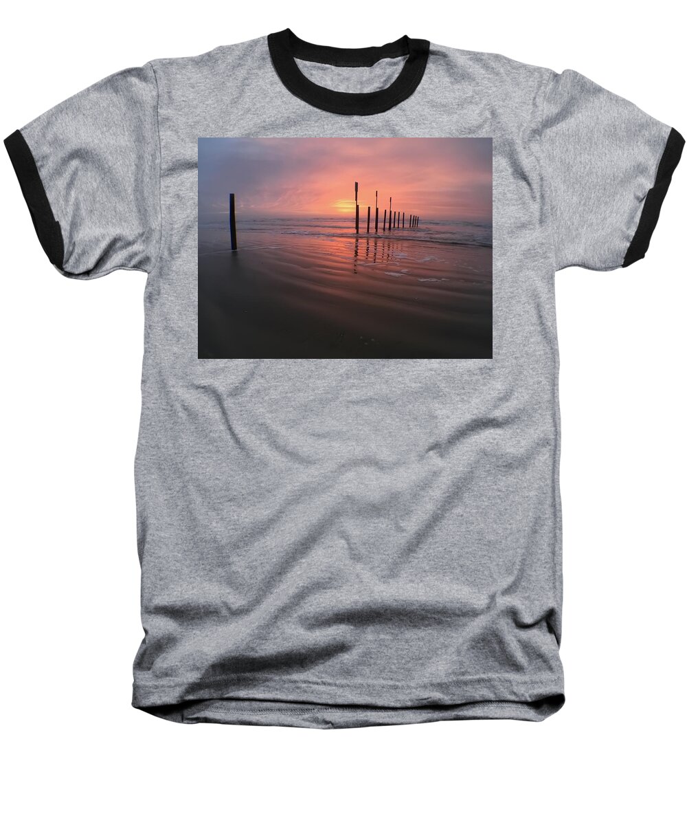 Sunrise Baseball T-Shirt featuring the photograph Morning Bliss by Sharon Jones