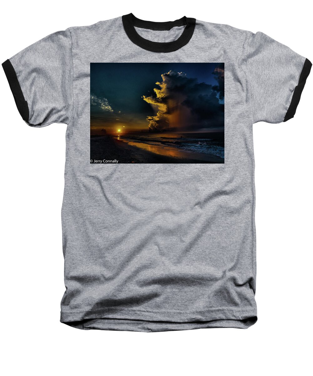 Sunrise Baseball T-Shirt featuring the photograph Morning Glory by Jerry Connally