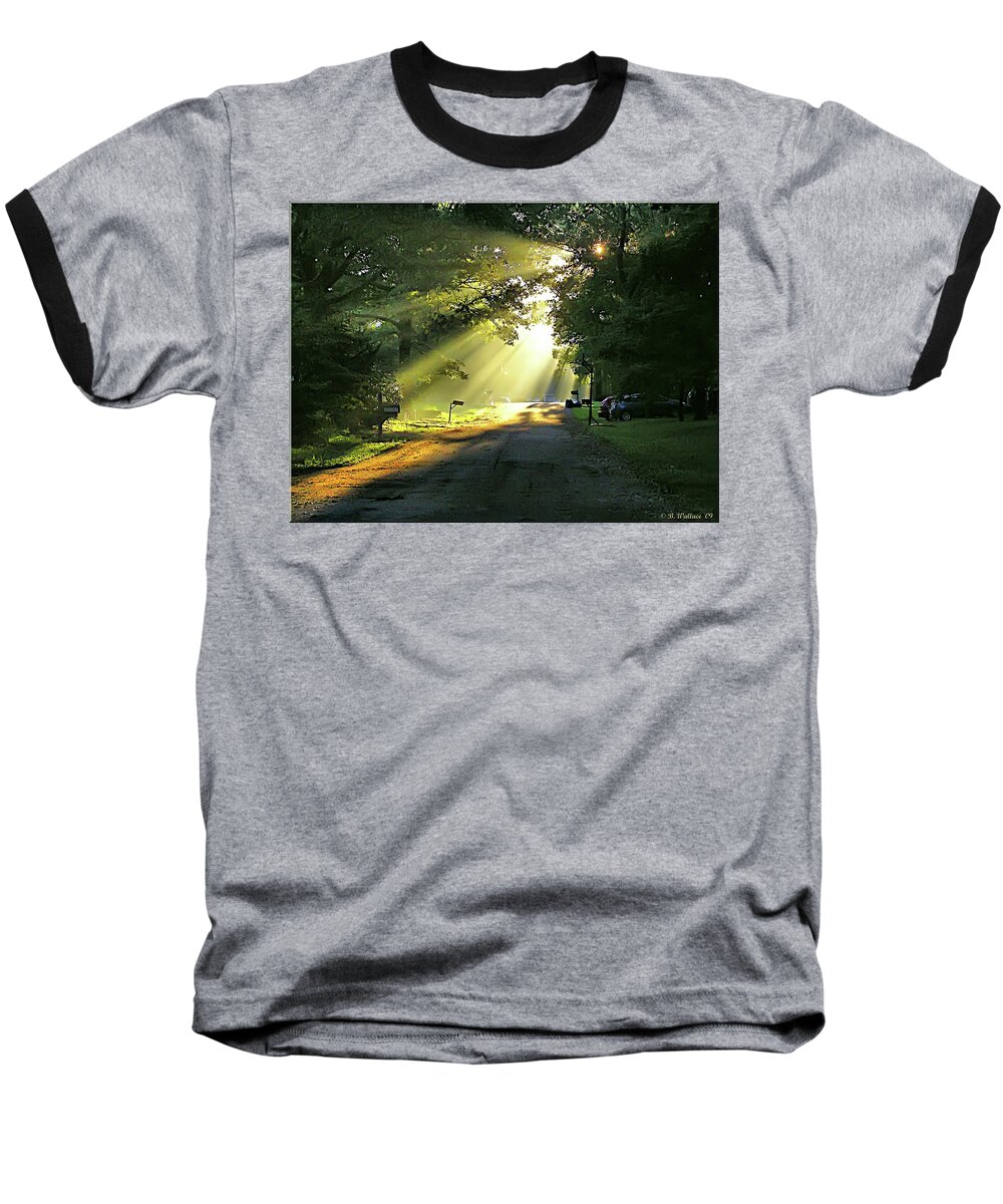 2d Baseball T-Shirt featuring the photograph Morning Light by Brian Wallace