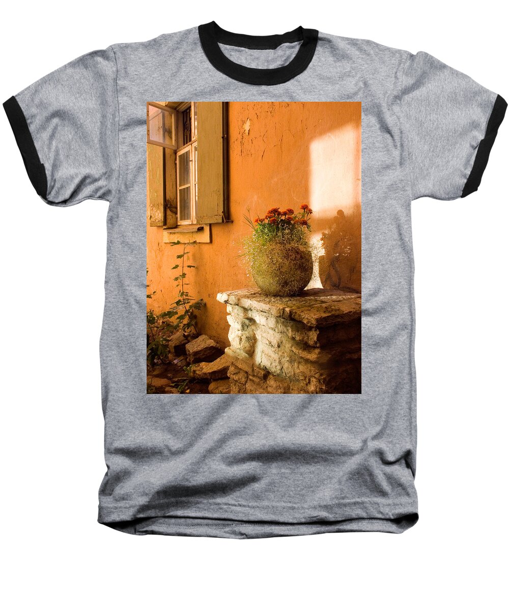 Tuscany Baseball T-Shirt featuring the photograph Morning Light Tuscany by Cliff Wassmann