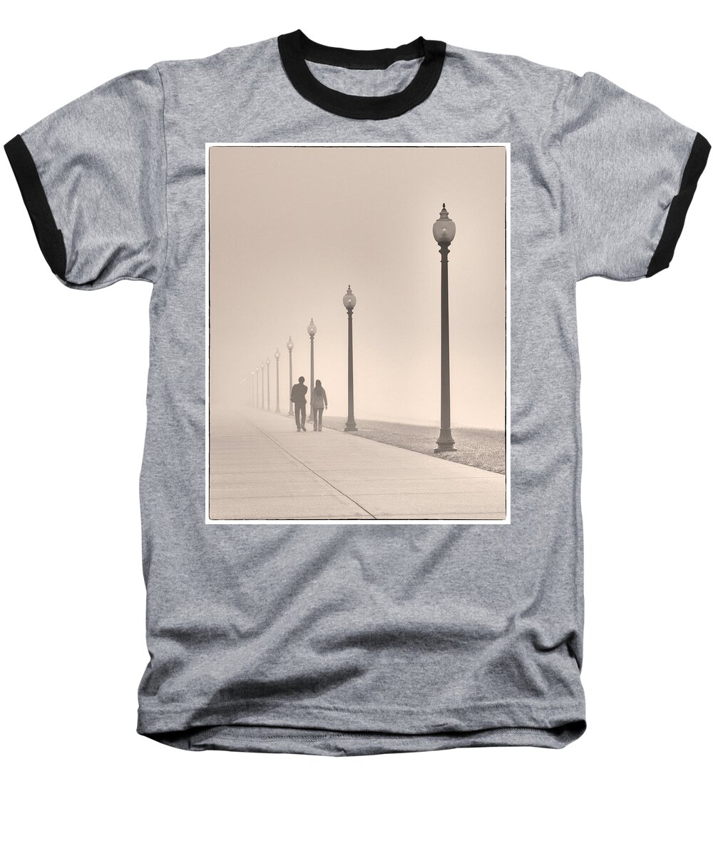 Morning Walk Baseball T-Shirt featuring the photograph Morning Walk by Don Spenner