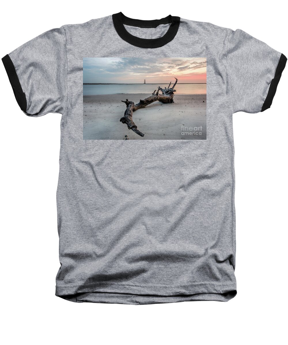 Morris Island Baseball T-Shirt featuring the photograph Morris Island by Robert Loe