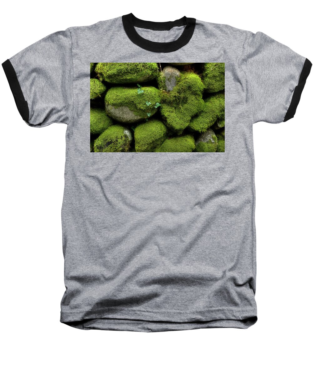 Moss Baseball T-Shirt featuring the photograph Moss And Ivy by Mike Eingle