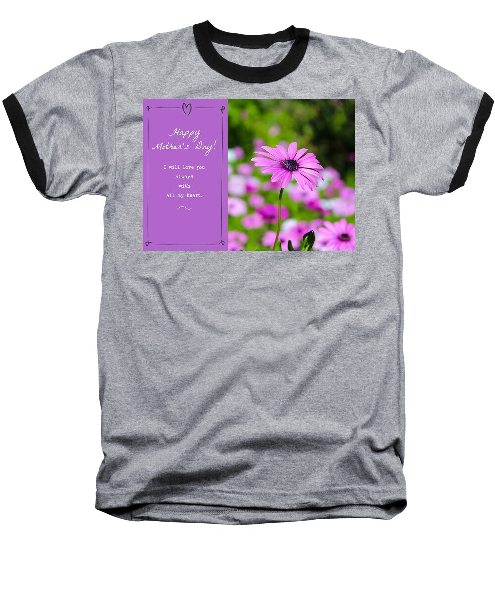 Flower Baseball T-Shirt featuring the photograph Mother's Day Love by Alison Frank