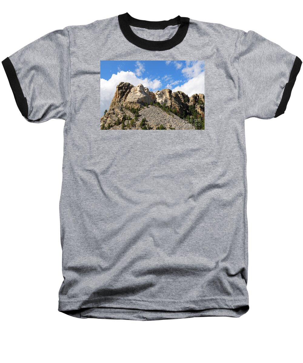 Mount Rushmore Baseball T-Shirt featuring the photograph Mount Rushmore 8848 by Jack Schultz