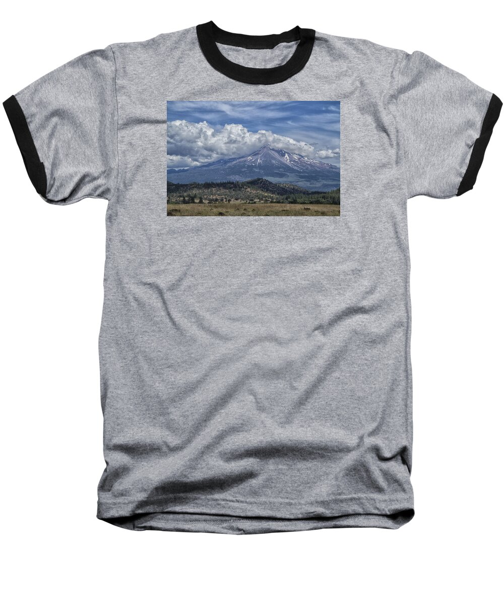 Summer Time Baseball T-Shirt featuring the photograph Mount Shasta 9950 by Tom Kelly