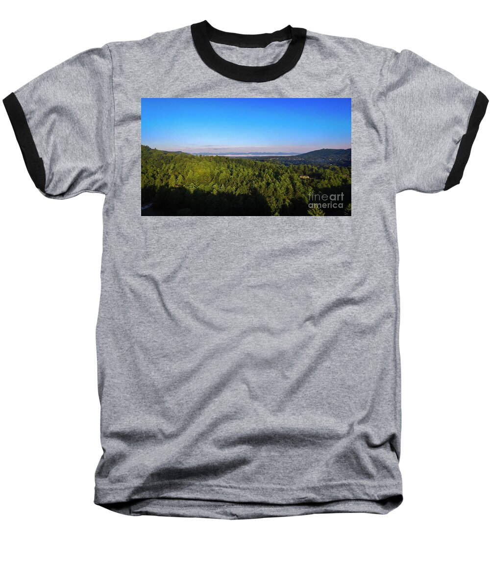 Mountains Baseball T-Shirt featuring the photograph Lake Lure by Buddy Morrison