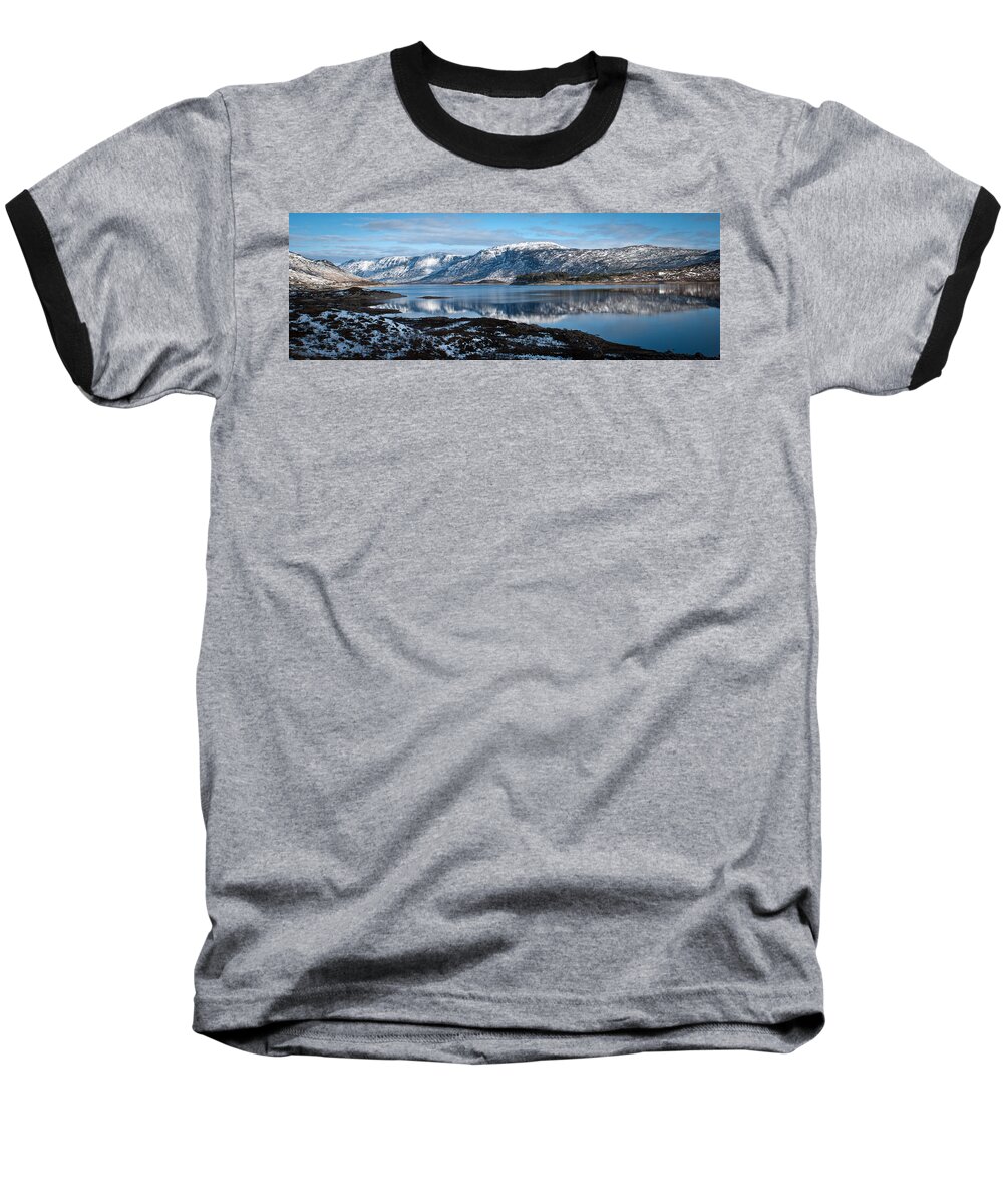 Chris Baseball T-Shirt featuring the photograph Mountain tranquillity by Chris Boulton