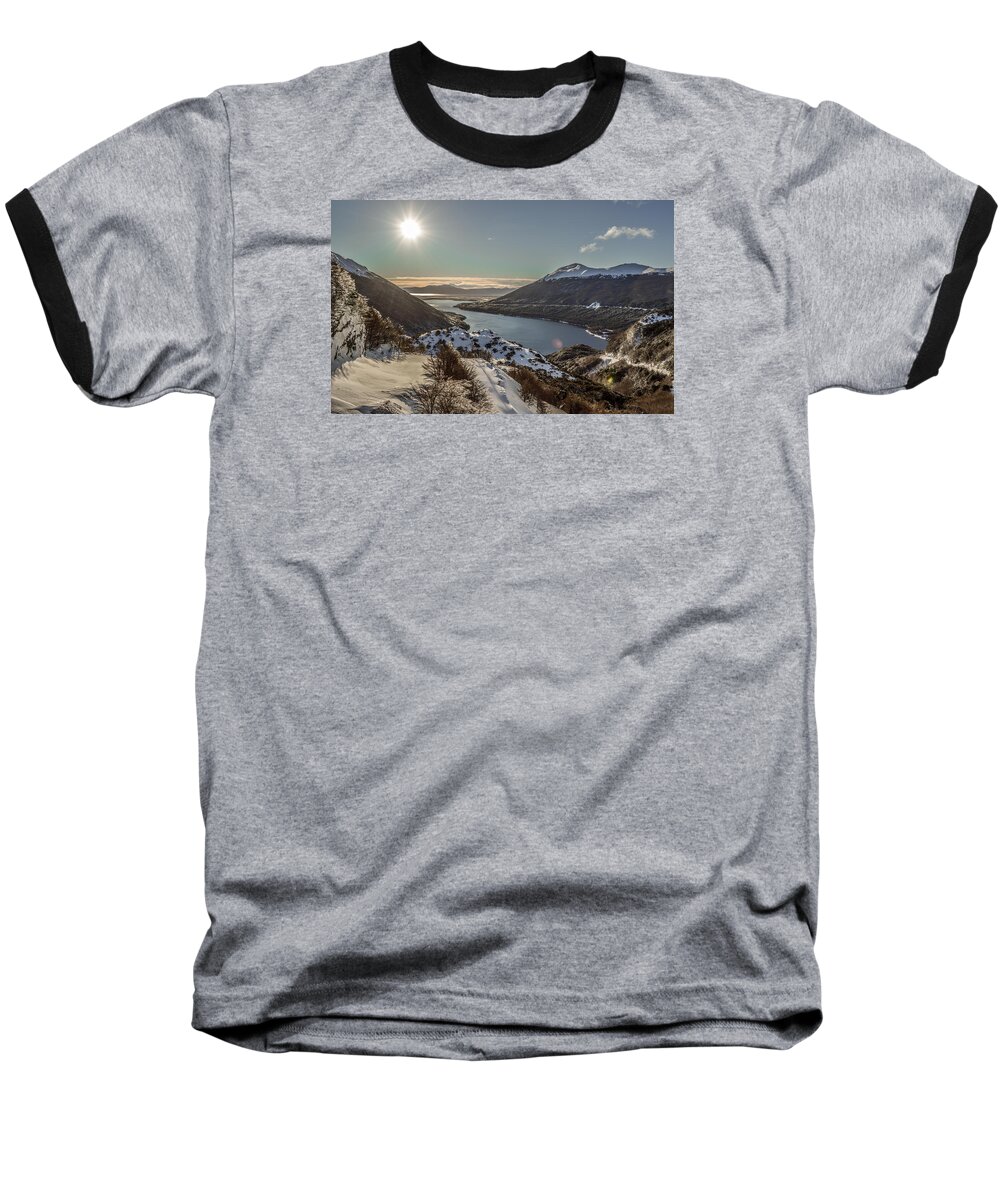  Baseball T-Shirt featuring the photograph Mountains by Juan Carlos Garcia