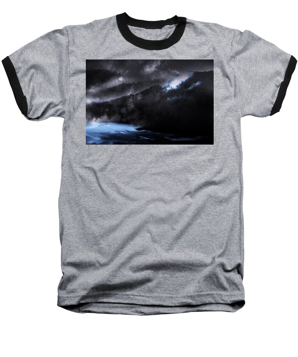 North Carolina Baseball T-Shirt featuring the photograph Mountains of the Blue Ridge by Gray Artus