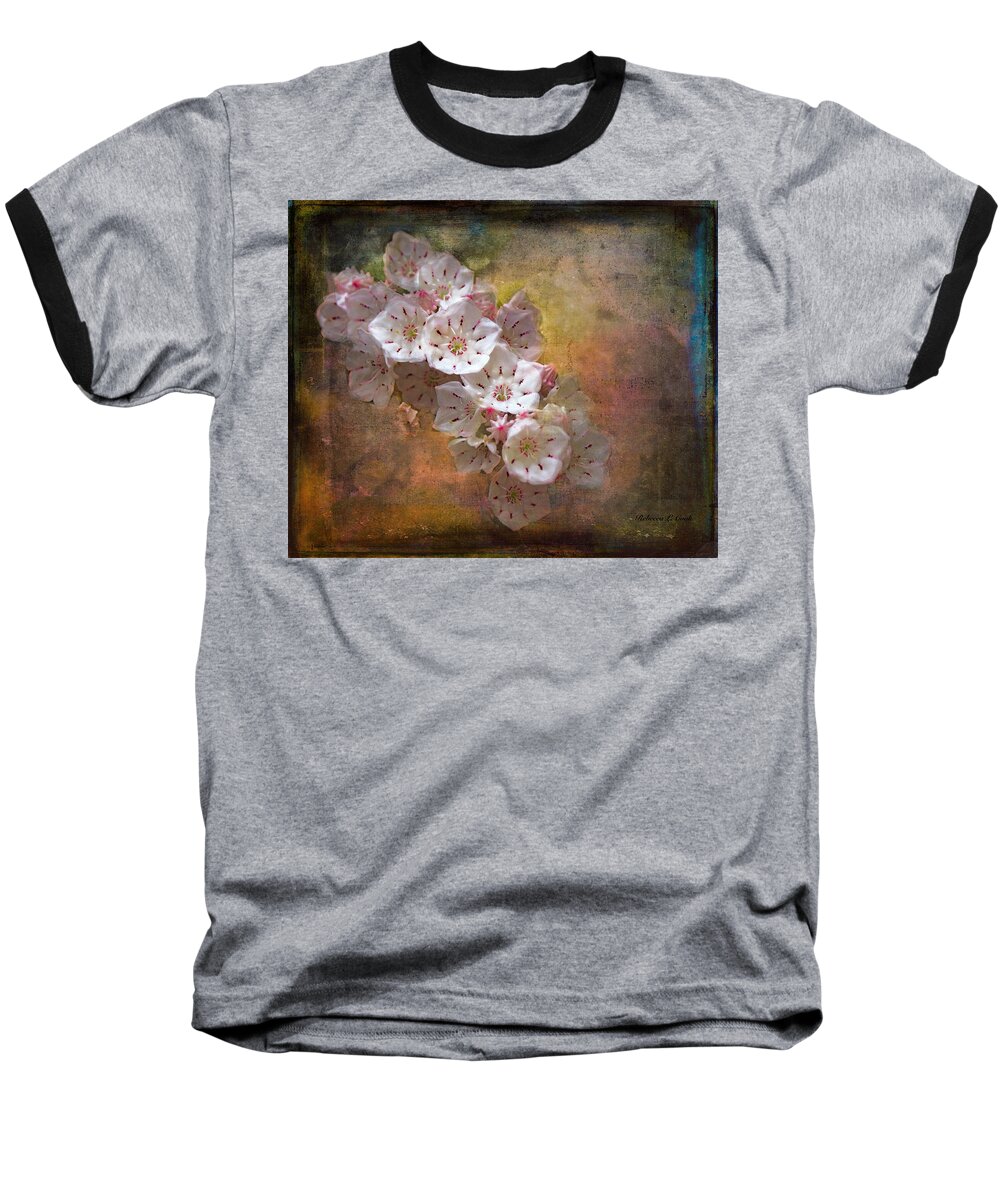Mountain Laurel Baseball T-Shirt featuring the photograph Mountain Laurel by Bellesouth Studio