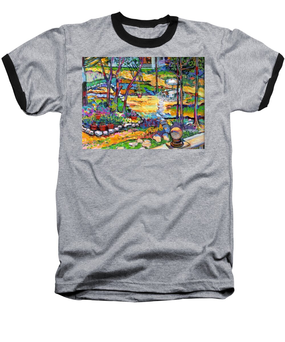 Landscape Baseball T-Shirt featuring the painting Mr. Pickles by Stan Esson