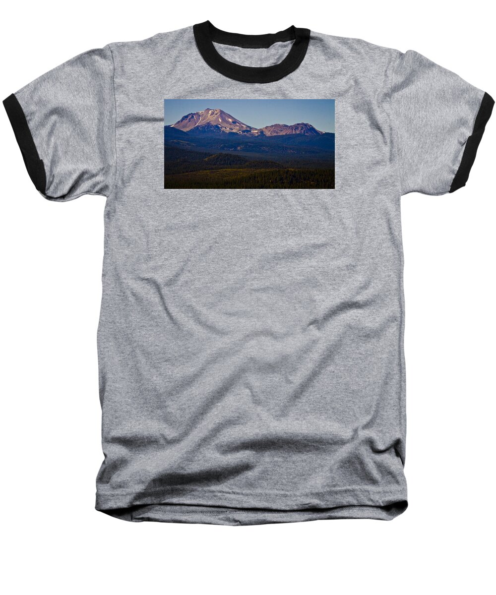 Mt Lassen Baseball T-Shirt featuring the photograph Mt Lassen and Chaos Crags by Albert Seger