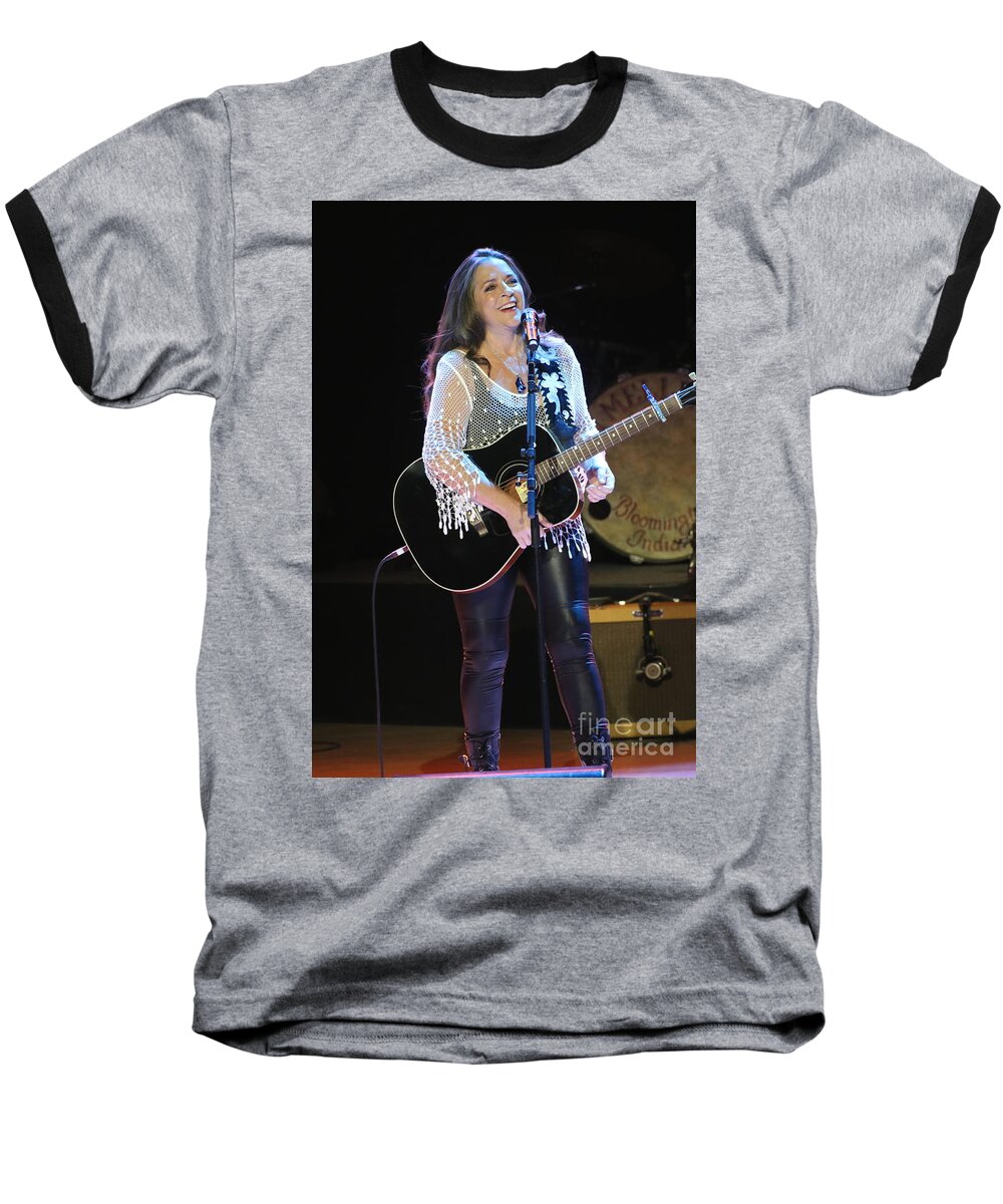Carlene Carter Baseball T-Shirt featuring the photograph Carlene Carter #3 by Concert Photos