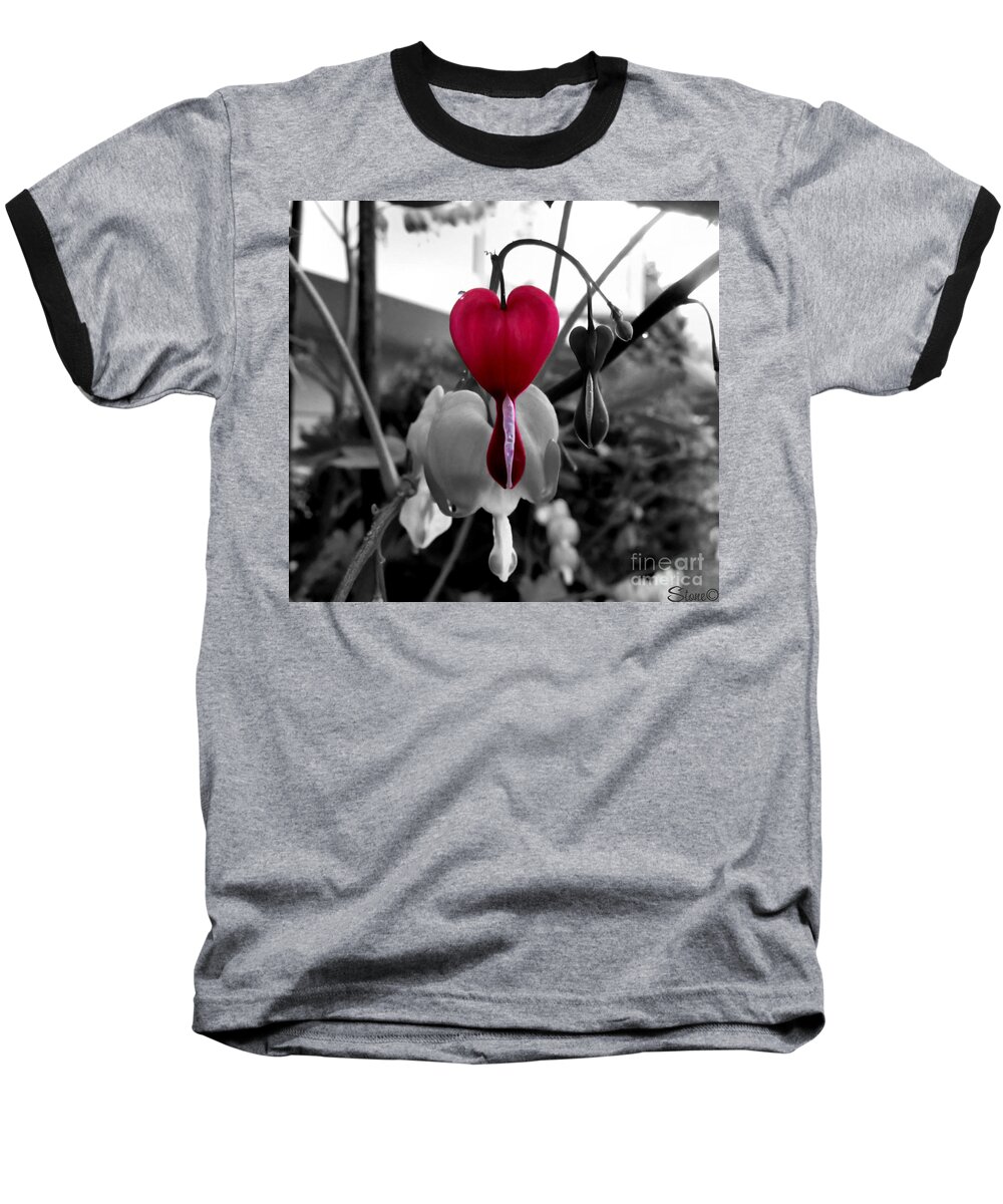 Bleeding Heart Baseball T-Shirt featuring the photograph My Bleeding Heart by September Stone