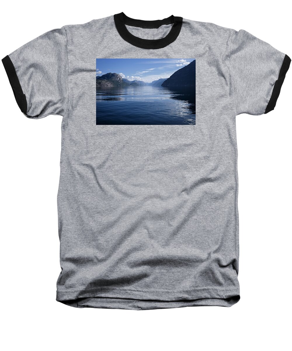Lighthouse Baseball T-Shirt featuring the photograph My Thoughts Keep Coming Back To You by Lucinda Walter