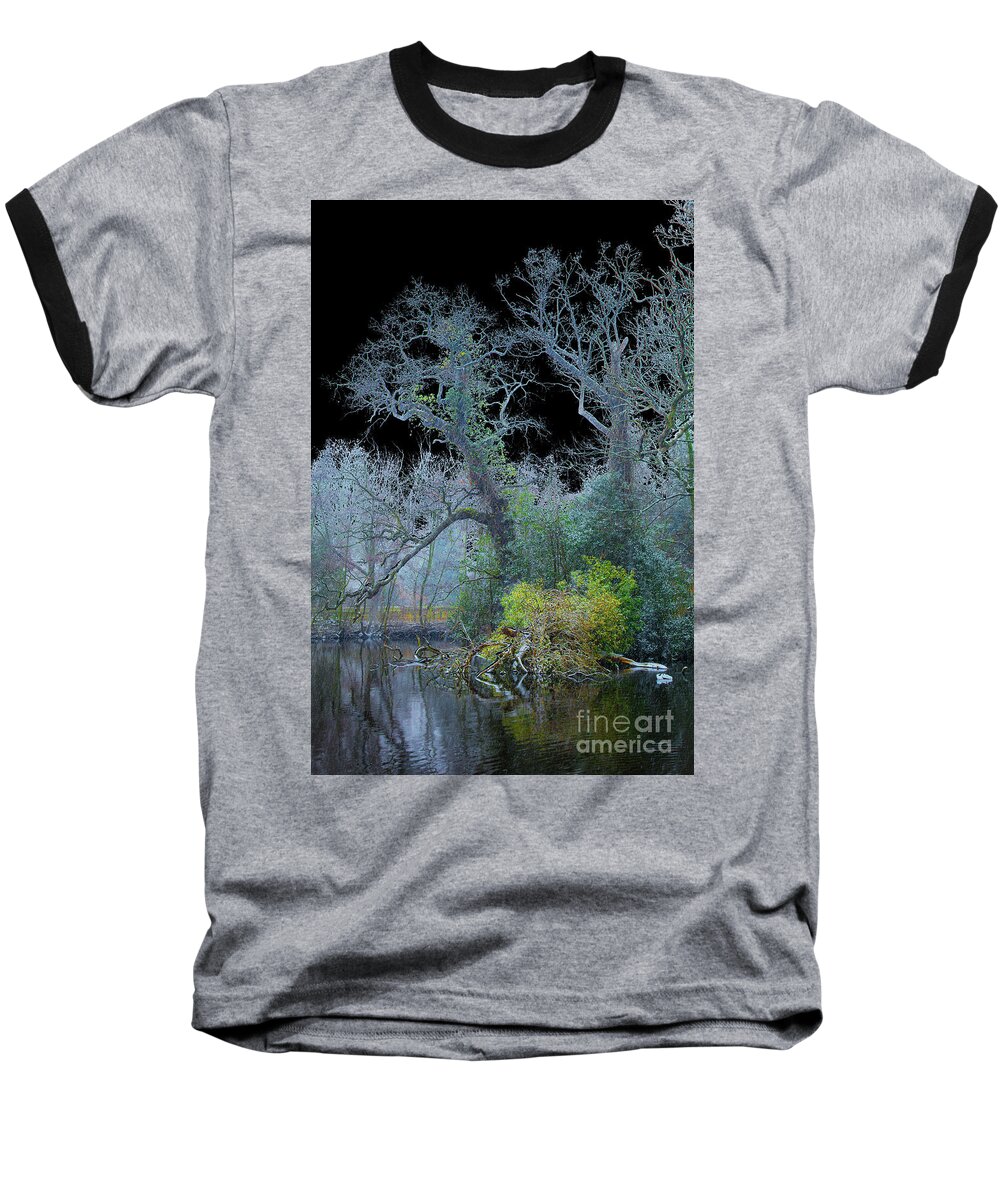 Den Haag Baseball T-Shirt featuring the photograph Mystical wintertree by Casper Cammeraat