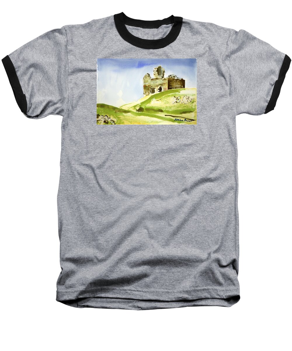  Baseball T-Shirt featuring the painting Napoleonic Lookout by Kathleen Barnes