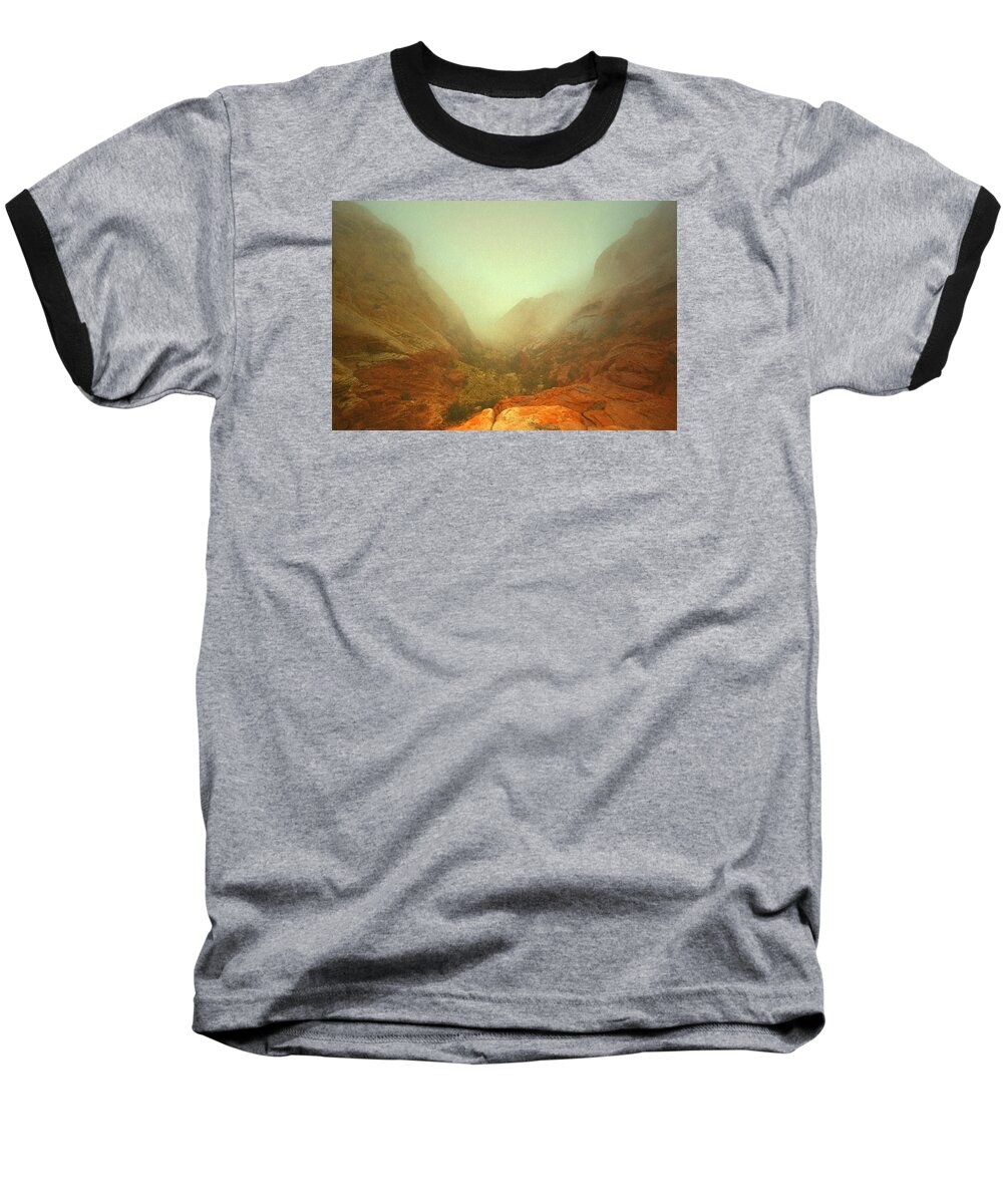 Red Rock Baseball T-Shirt featuring the photograph Narrow Out by Mark Ross