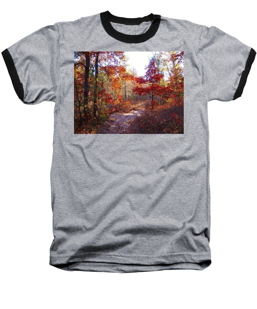 Nature Baseball T-Shirt featuring the photograph Nature's Expression-17 by Leonard Holland