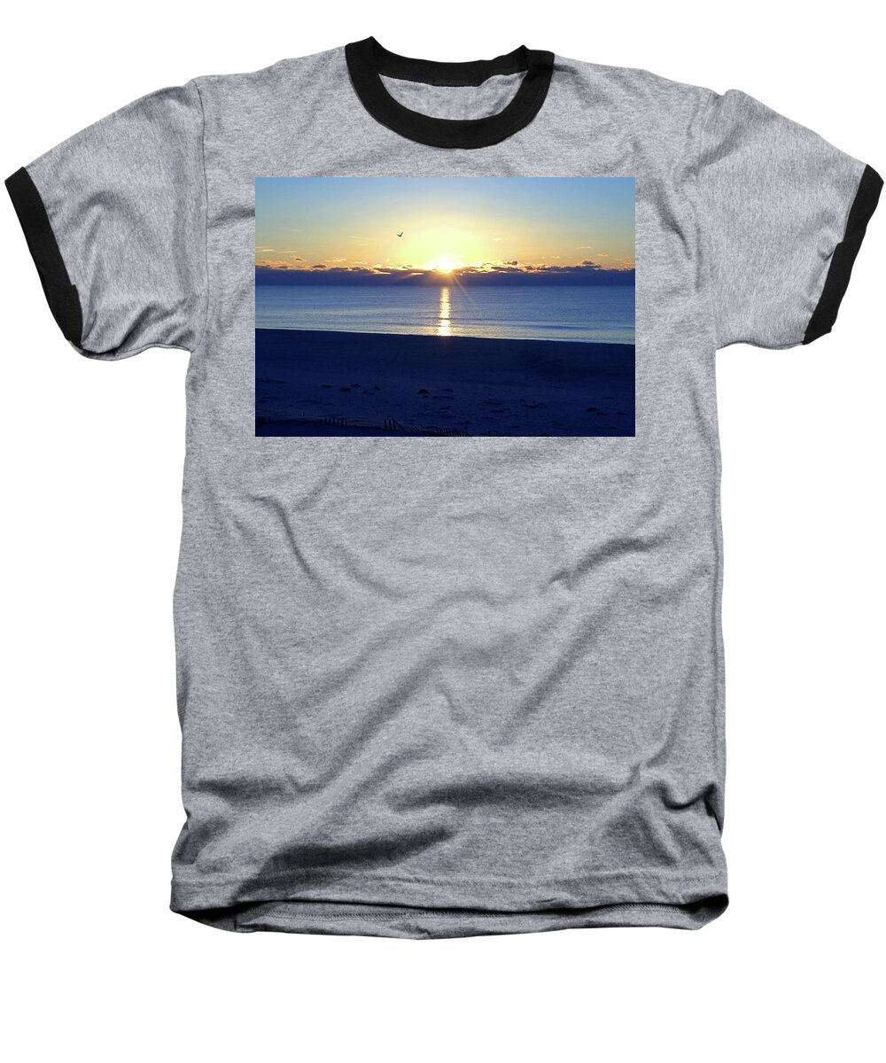 Seas Baseball T-Shirt featuring the photograph New Day I I by Newwwman