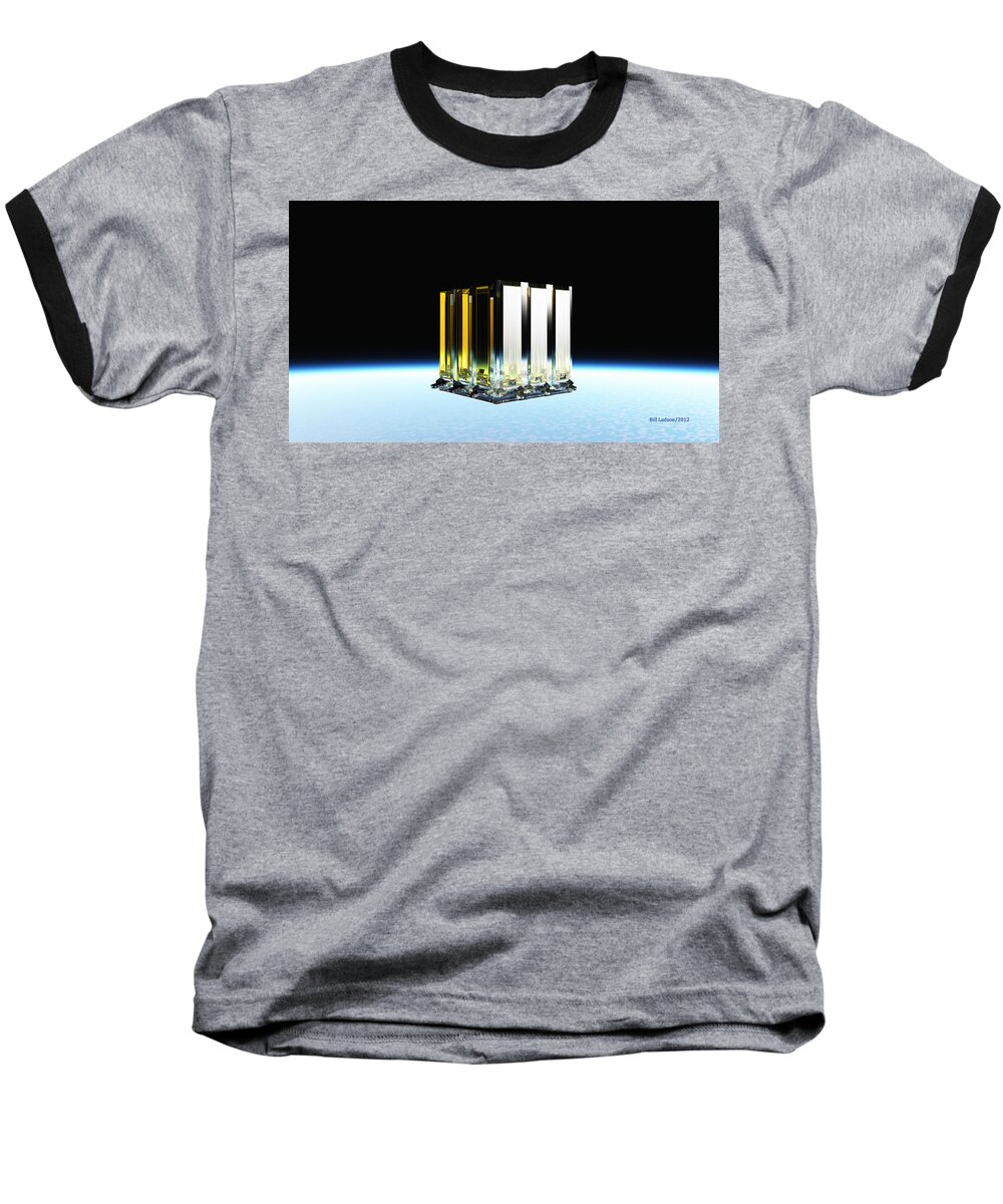 Christian Baseball T-Shirt featuring the digital art New Jerusalem The City of Heaven by William Ladson