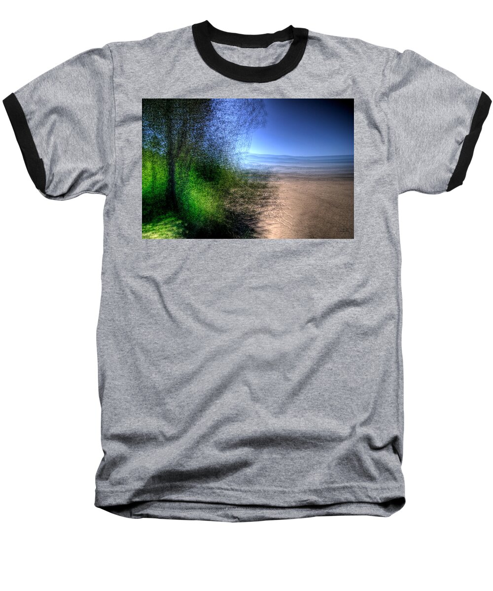 Lake Superior Baseball T-Shirt featuring the photograph Neys Haze by Doug Gibbons