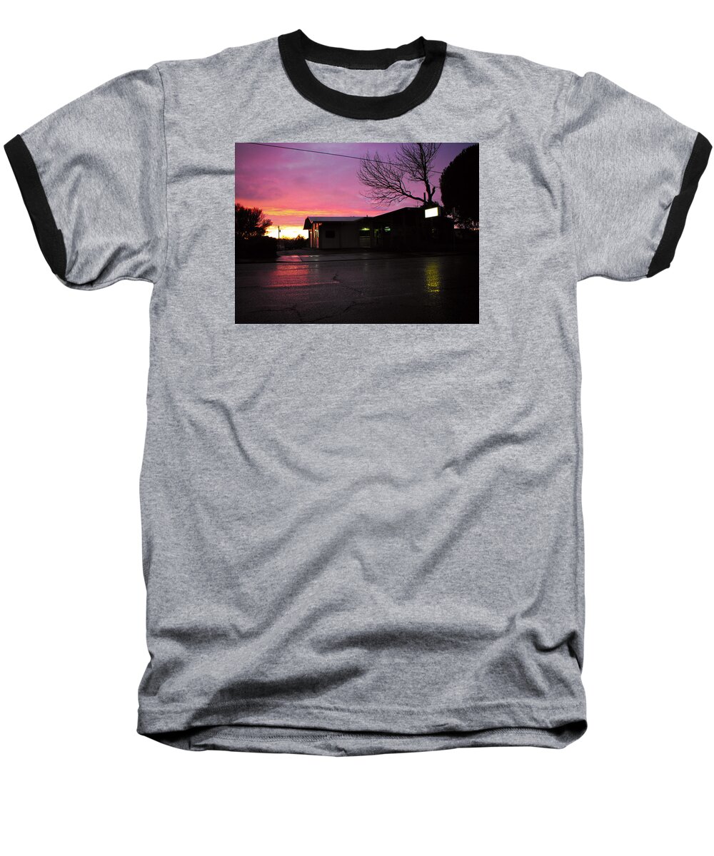 Adria Trail Baseball T-Shirt featuring the photograph Nightfall by Adria Trail
