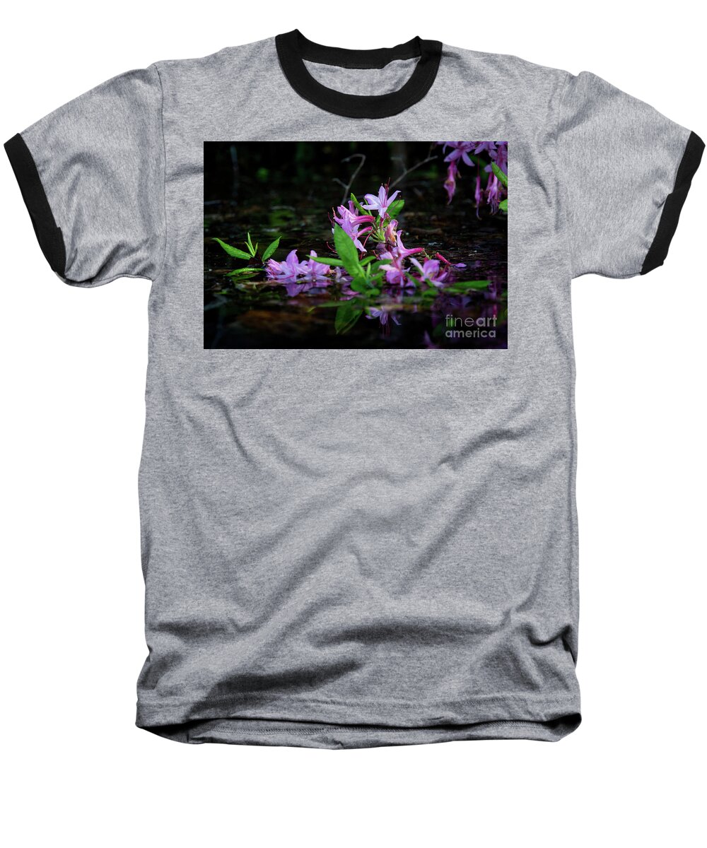Honeysuckle Baseball T-Shirt featuring the photograph Norris Lake Floral by Douglas Stucky