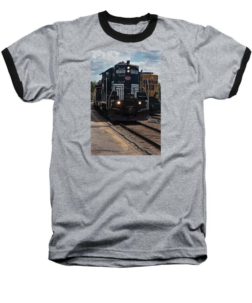 Photograph Baseball T-Shirt featuring the photograph Conway Scenic Railroad - New Hampshire by Suzanne Gaff
