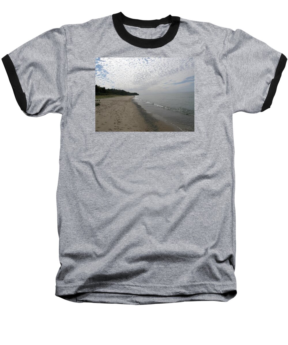 Scenic Baseball T-Shirt featuring the photograph Obscured by Clouds by Scott Ward