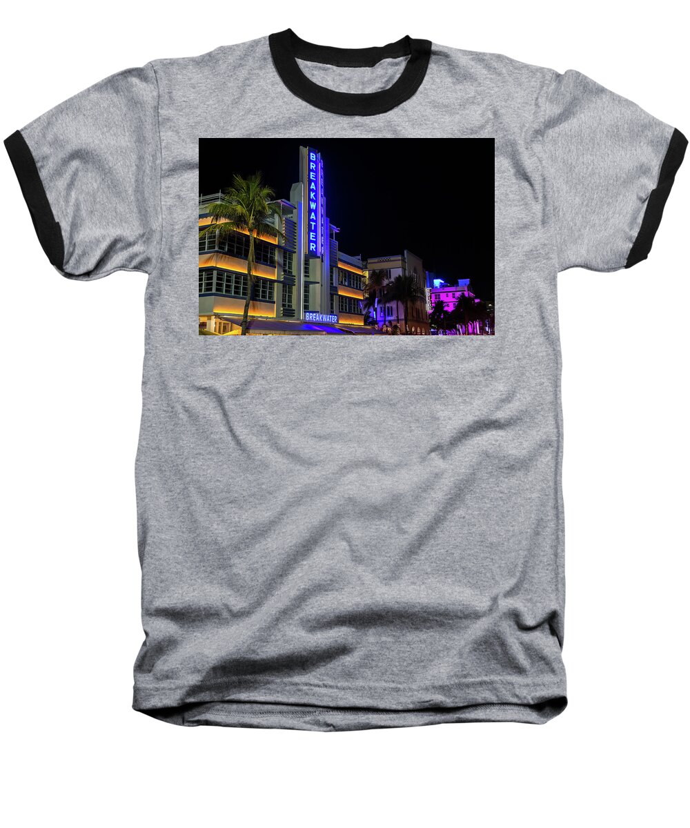 Florida Baseball T-Shirt featuring the photograph Ocean Drive by Penny Meyers